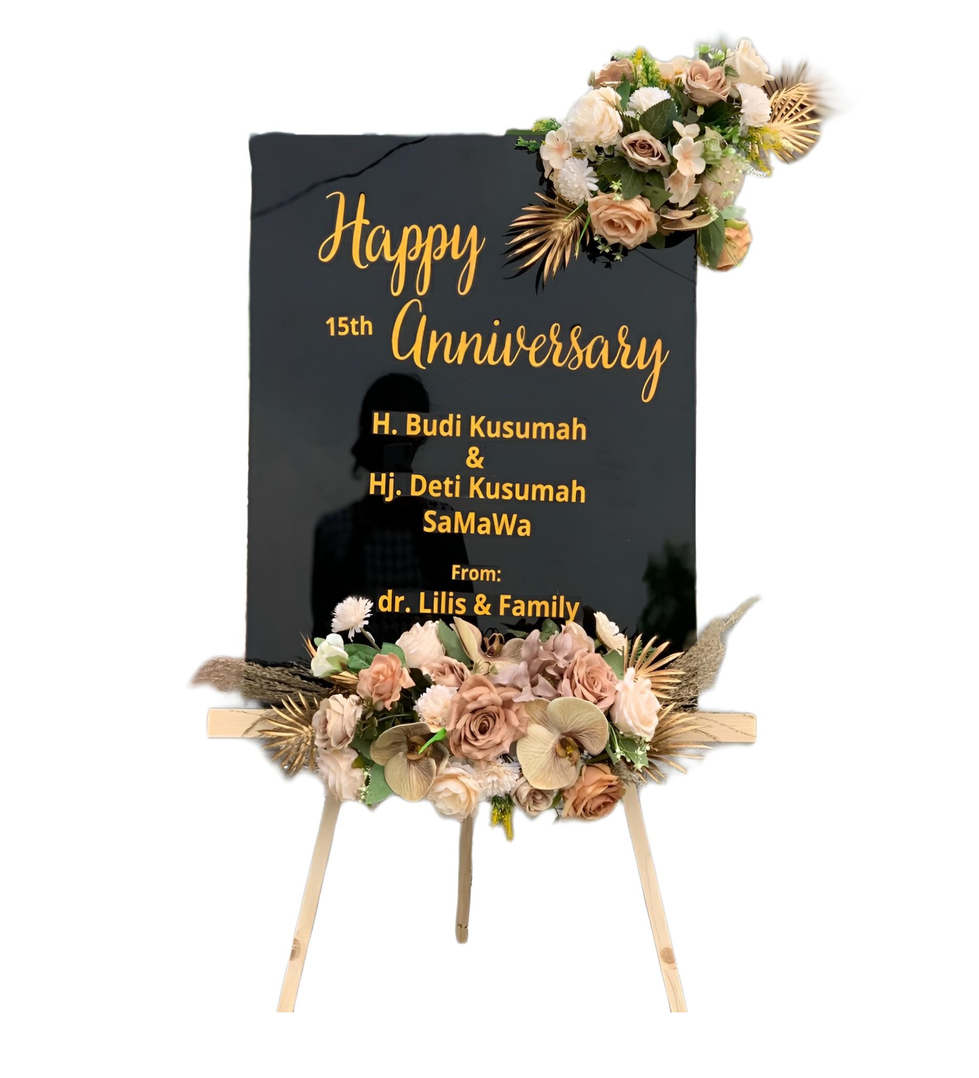 Papan Bunga Akrilik Dawe